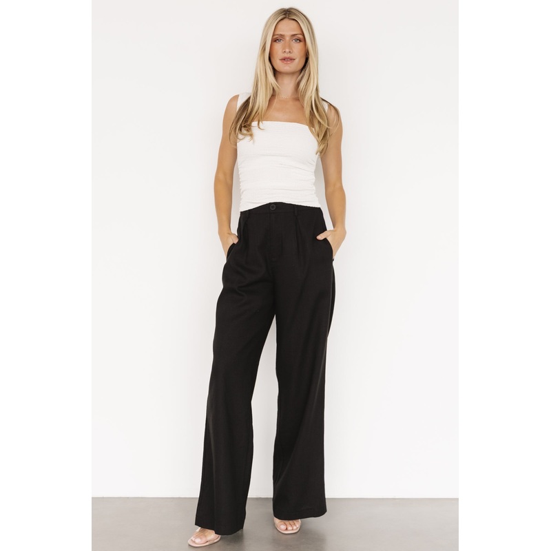 Malin Wide Leg Pants | Black|XS|S|M|L|XL