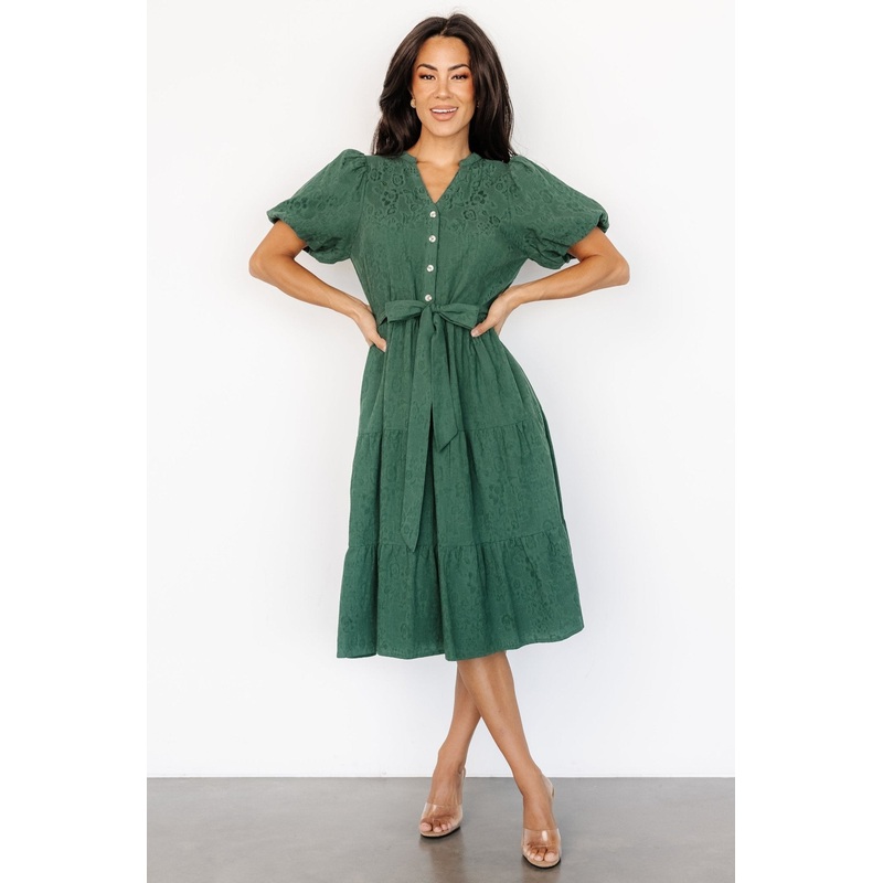 Philippa Midi Dress | Green|S|M|L|XL|1XL|2XL|3XL